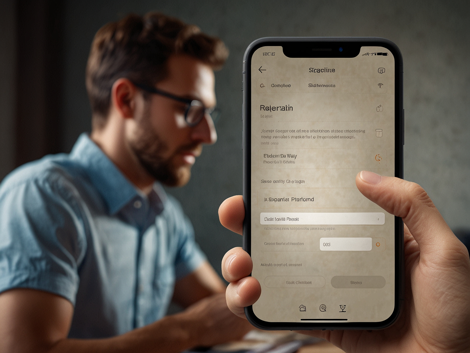 Player registering on mobile